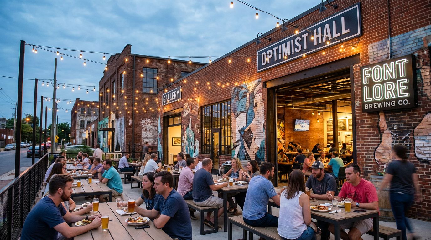 Growing food and arts scene in Optimist Park Charlotte NC