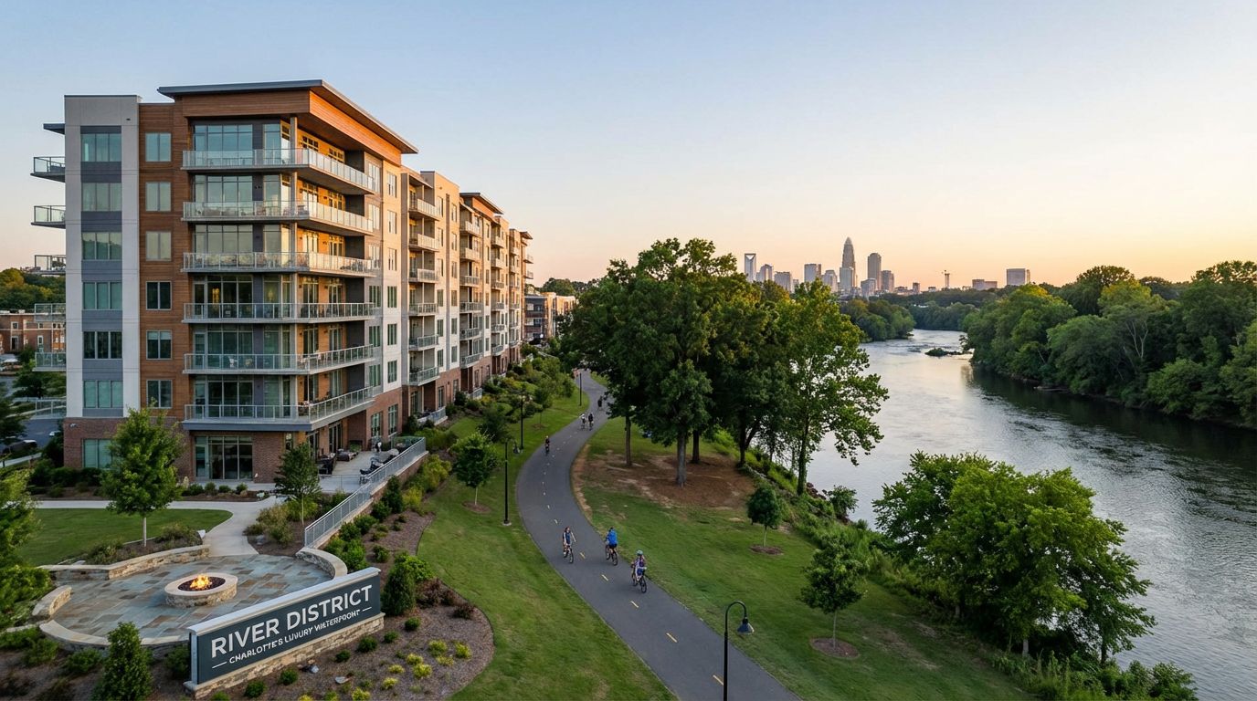 Riverfront living in River District Charlotte NC