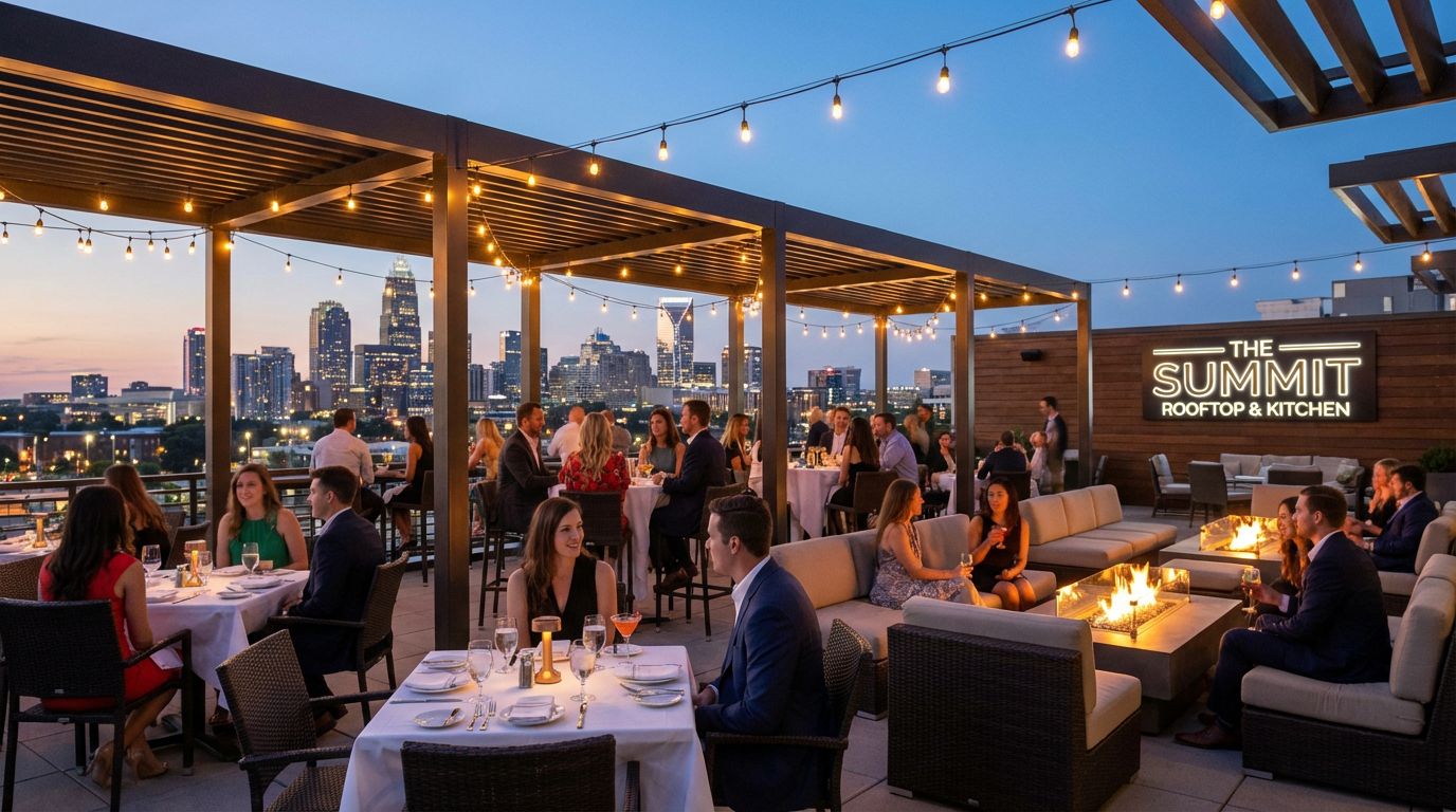 Rooftop bars and fine dining in South End Charlotte NC