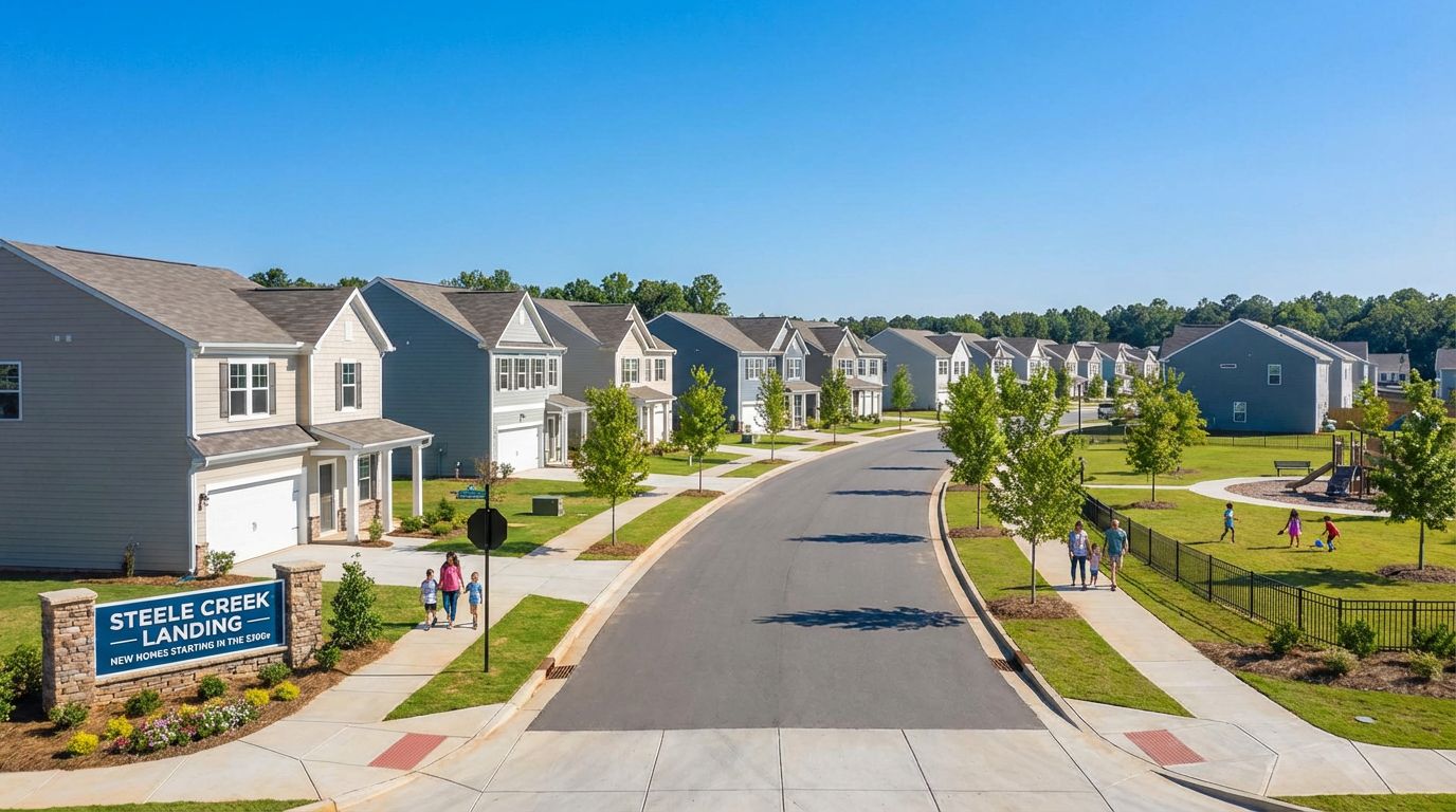 Affordable new construction in Steele Creek (Lake Wylie) Charlotte NC