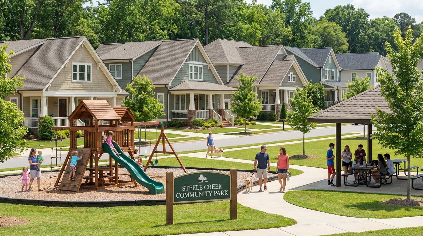 Family-friendly communities in Steele Creek (Lake Wylie) Charlotte NC